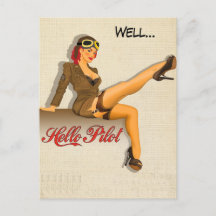 Chica Piloto Pinup