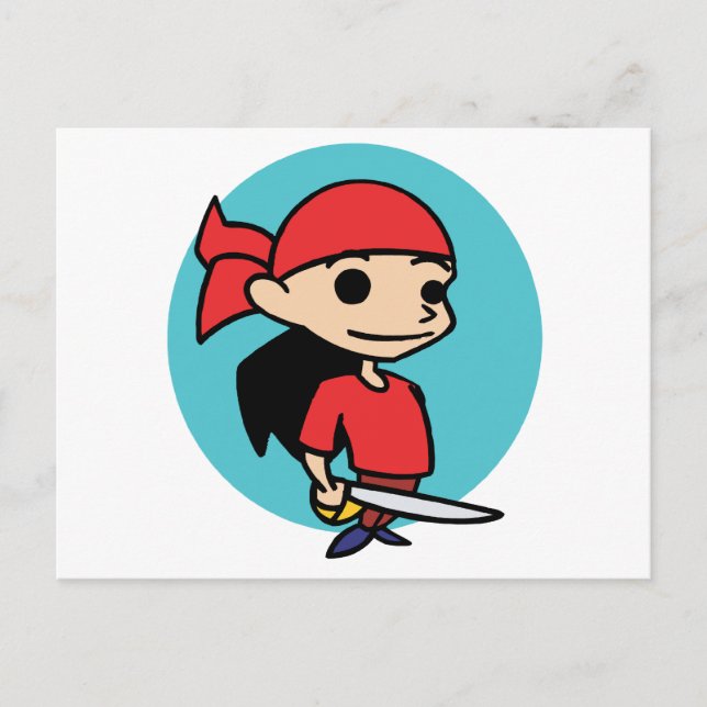 Postal Chica Pirata (Anverso)