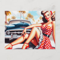 Chica Retro Clásico Pin Up