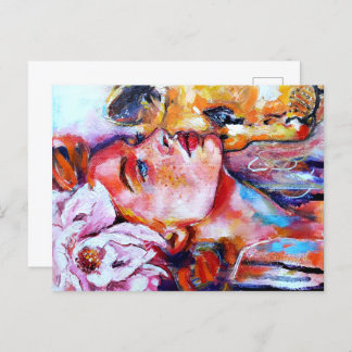 Postal Chica rojo de LenaTerzi