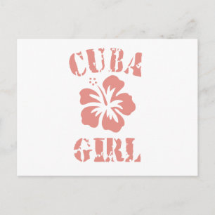 Postal Chica Rosa de Cuba
