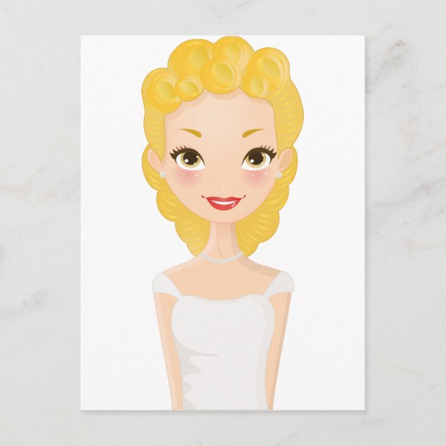 Postal Chica rubio (Anverso)