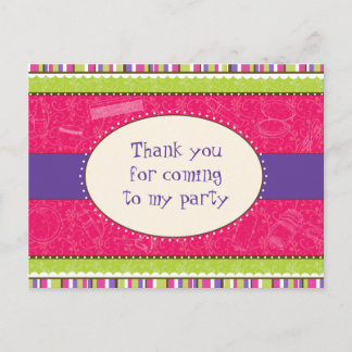 Postal Chica Sassy Gracias Postcard