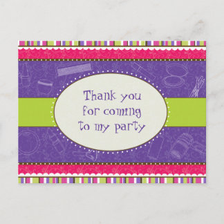 Postal Chica Sassy Gracias Postcard