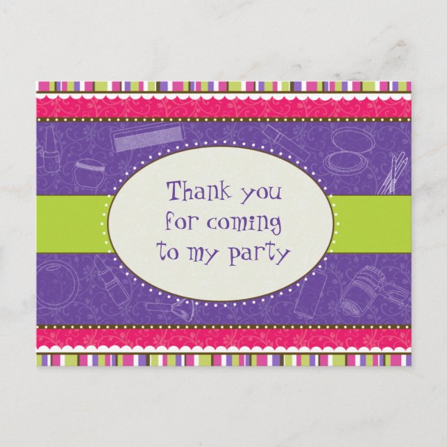 Postal Chica Sassy Gracias Postcard (Anverso)