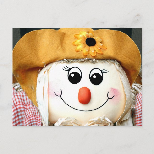 Postal Chica Scarecrow Doll (Anverso)