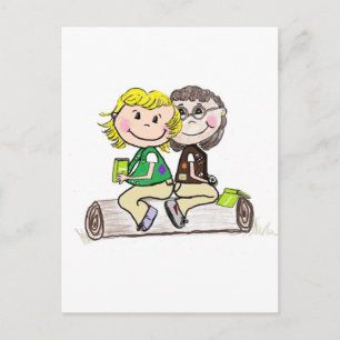 Postal Chica Scout Junior Brownie