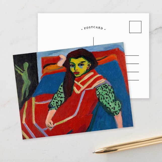 Postal Chica sentada | Ernst Ludwig Kirchner (Subido por el creador)
