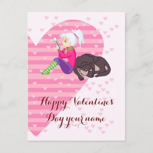 Postal Chica Ser enamorado