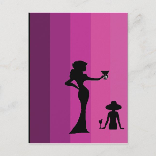 Postal Chica Silhouette -1 - Postcard (Anverso)