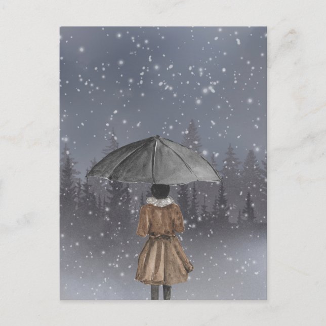 Postal Chica Snowfall (Anverso)