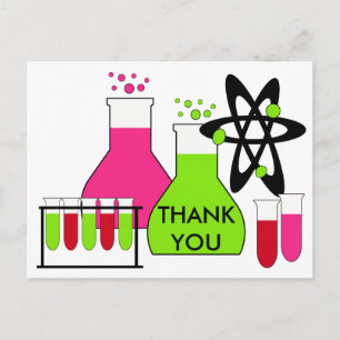 Postal Chica Todo Sobre Ciencia Gracias Postcard