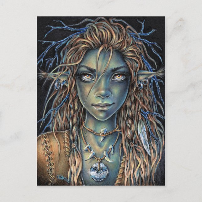 Postal Chica Troll (Anverso)