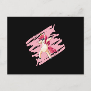 Postal Chica Unicornio Haciendo Dab Chicas Chicos Regalo 