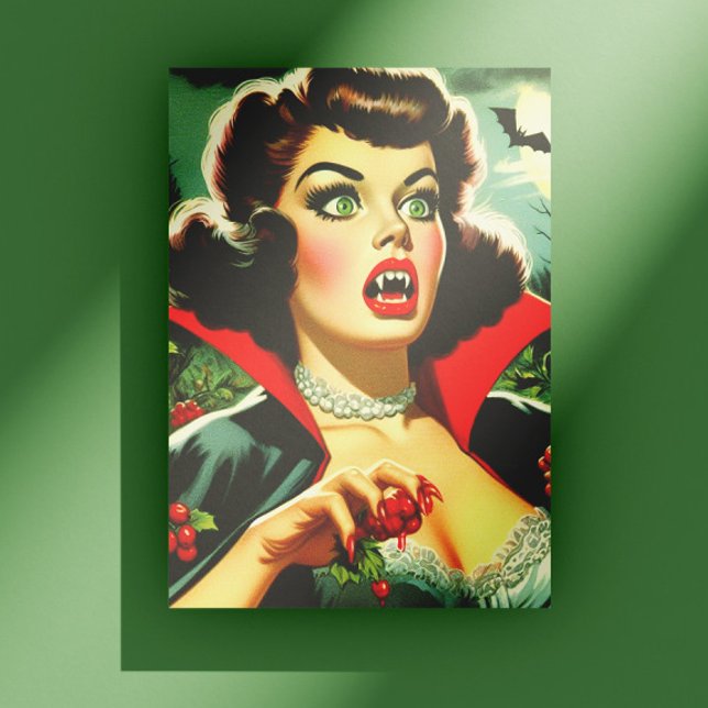 Postal Chica vampiro pin-up adorable (Subido por el creador)