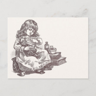 Postal Chica victoriana Medicating Dolly
