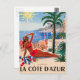 Postal Chica Vintage Cote D'Azur Beach (Anverso / Reverso)