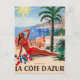 Postal Chica Vintage Cote D'Azur Beach (Anverso)