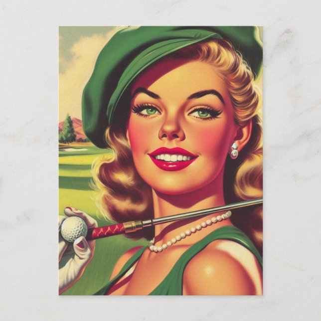 Postal Chica Vintage Golf (Anverso)