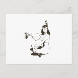 Postal Chica Vintage Pin-Up