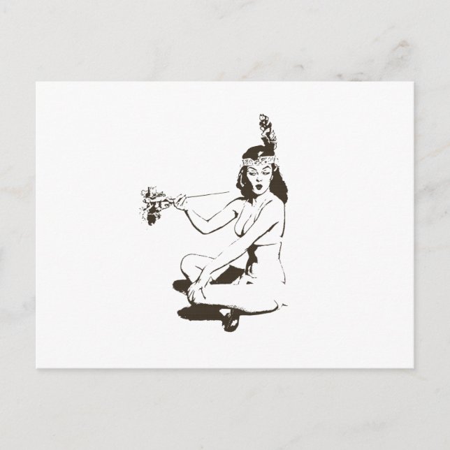 Postal Chica Vintage Pin-Up (Anverso)