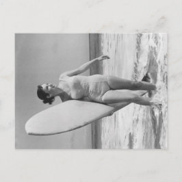 Postal Chica Vintage Surf