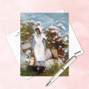 Postal Chica y Laurel Winslow Homer