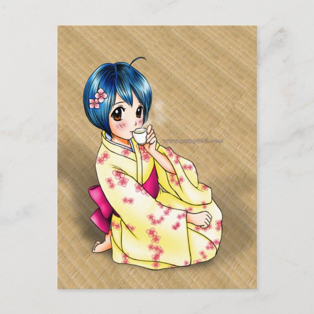 Postal Chica Yukata (Anverso)