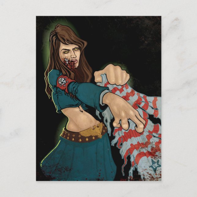 Postal Chica Zombie (Anverso)