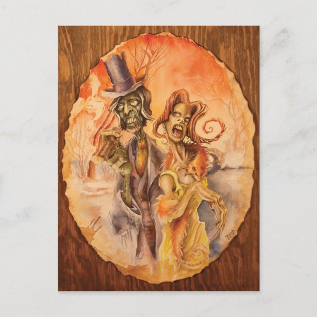 Postal Chica Zombie (Anverso)