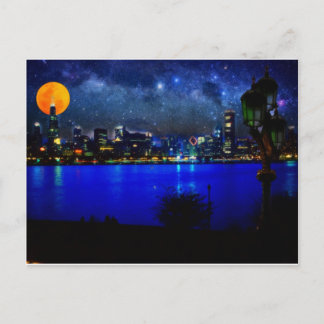 Postal chicago en luna llena 3