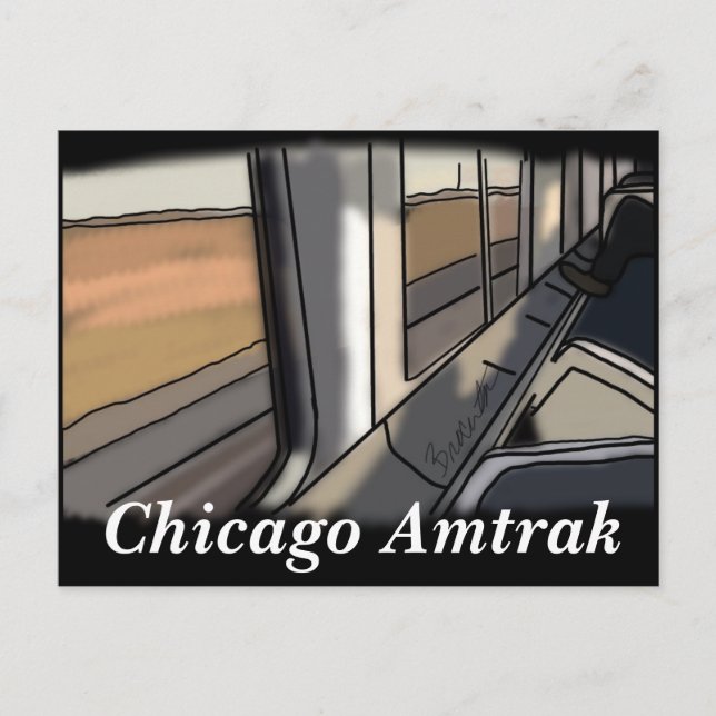 Postal Chicago, IL amtrak (Anverso)