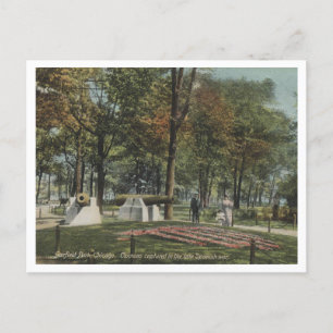 Postal Chicago IL, Garfield Park, Cannons, 1910