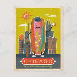 Postal Chicago, IL - Perro caliente