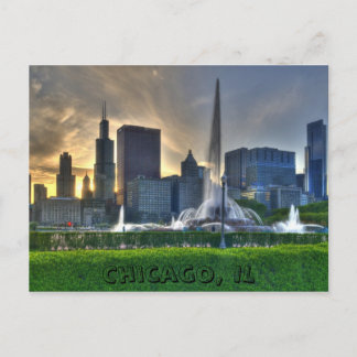 Postal Chicago, IL Postcard