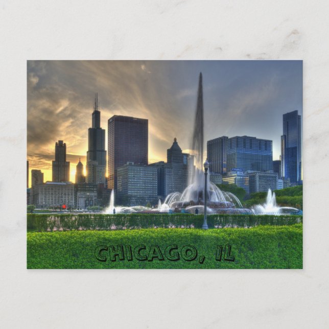 Postal Chicago, IL Postcard (Anverso)