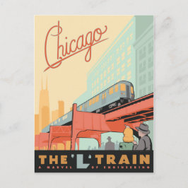 Postal Chicago, IL - Tren "L"
