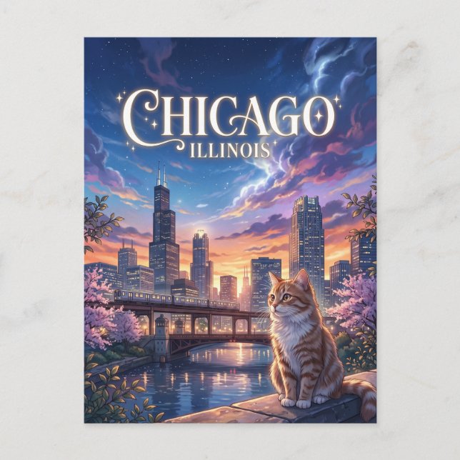 Postal Chicago Illinois (Anverso)