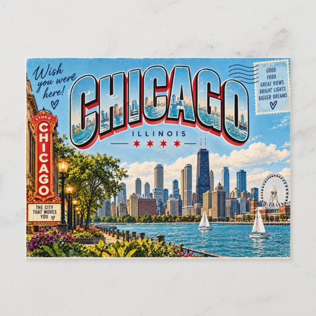 Postal Chicago Illinois (Anverso)
