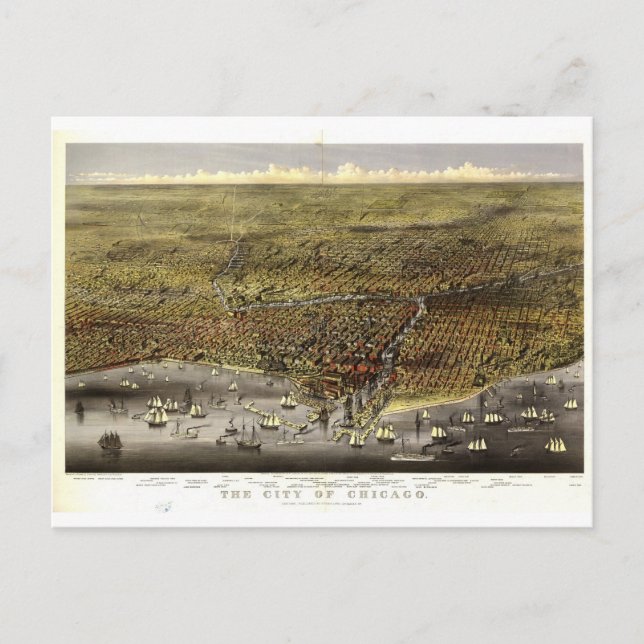 Postal Chicago Illinois, 1874 (Anverso)