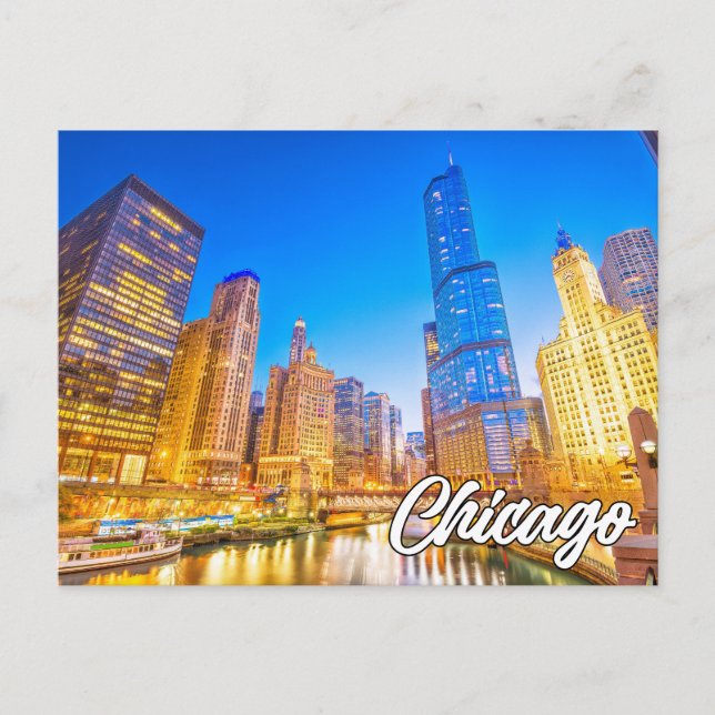 Postal Chicago, Illinois, Estados Unidos (Anverso)