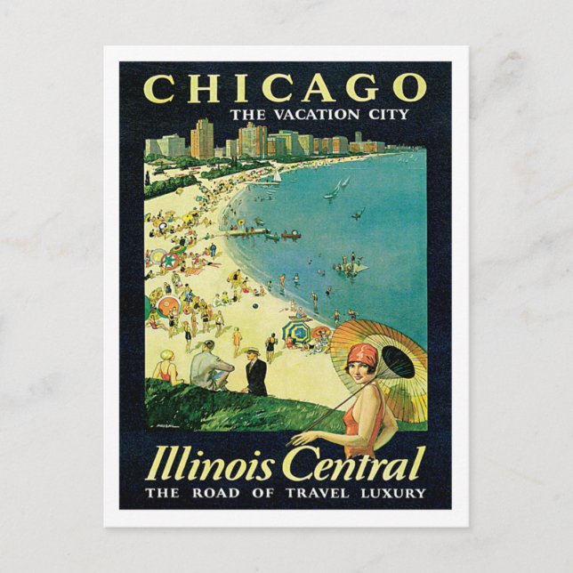 Postal Chicago Illinois IL Vintage (Anverso)