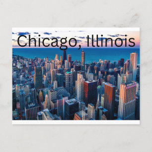 Postal Chicago, Illinois Postcard