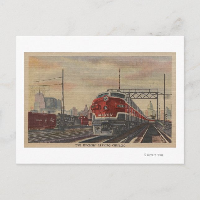 Postal Chicago, Illinois / Tren (Anverso)