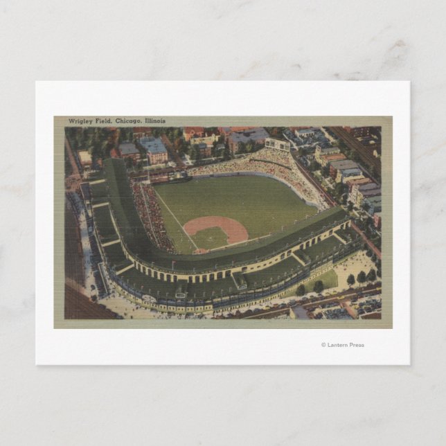 Postal Chicago, Illinois - Wrigley Field Cubs (Anverso)