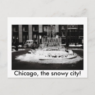 Postal Chicago, ¡la ciudad nevada!