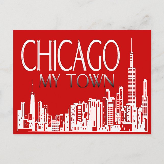 Postal Chicago My Town (Anverso)