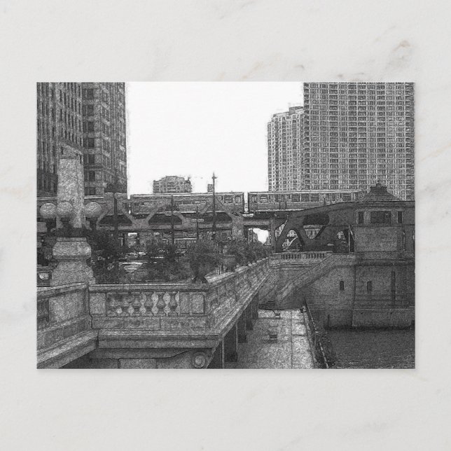 Postal Chicago… por el río (Anverso)