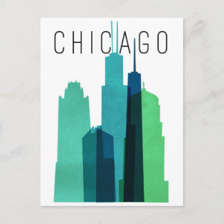 POSTAL CHICAGO POSTCARD