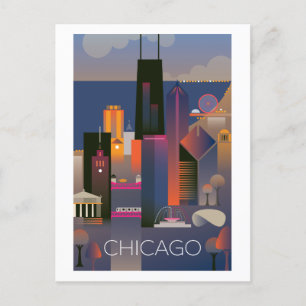 Postal Chicago Postcard